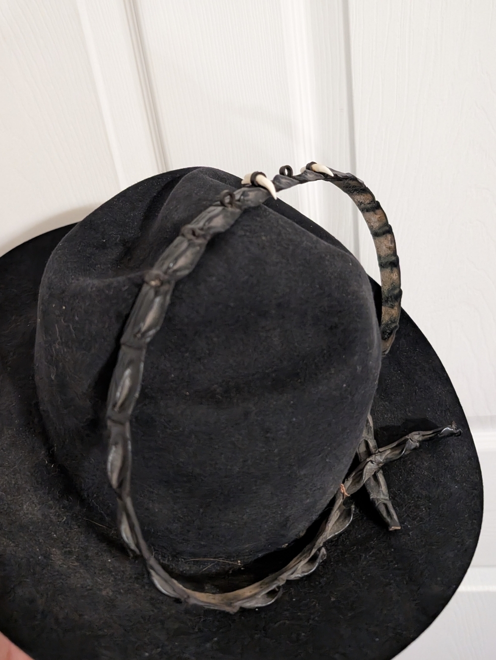 Akubra Mens Hat Pure Fur Felt Hat 56 Black Australia Stockman Outback - Picture 3 of 7